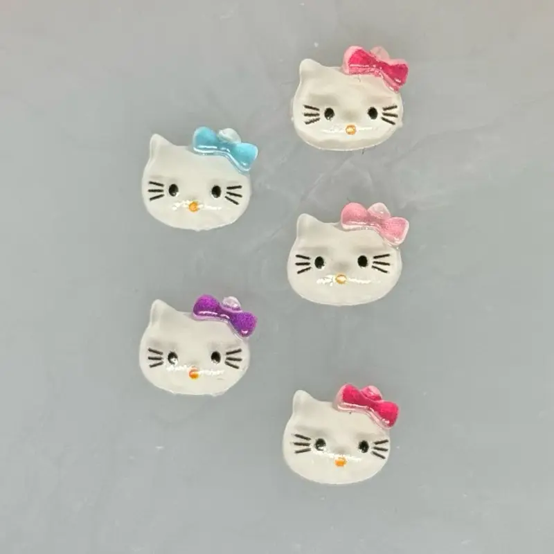 Kitty Nail Art Charms Cosmetic Nail Resin