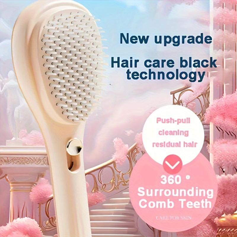 Product Introduction of 1pcs Magic Retractable Hair Comb-Anti-Static Scalp Massaging & Detangling Brush for All Hair Types Holiday Gift Box Beauty Tool 9