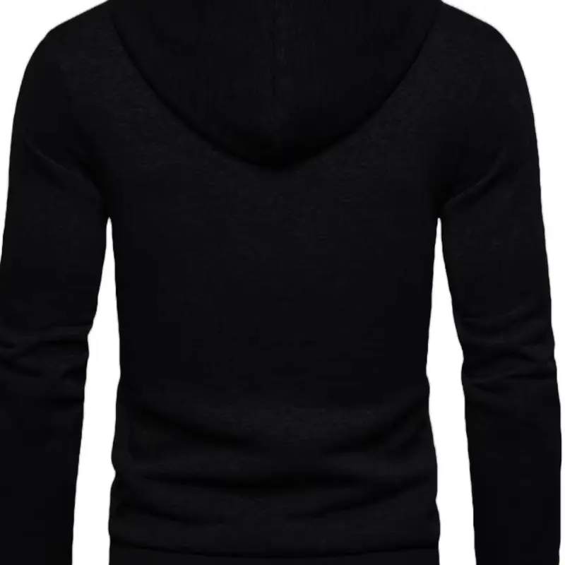 Men's Plain Fleece Lined Hoodie for All Weather - Quality Fabric - Sweaters, Menswear Stylish Day Pullover Tops Outdoor Small Underwear 6