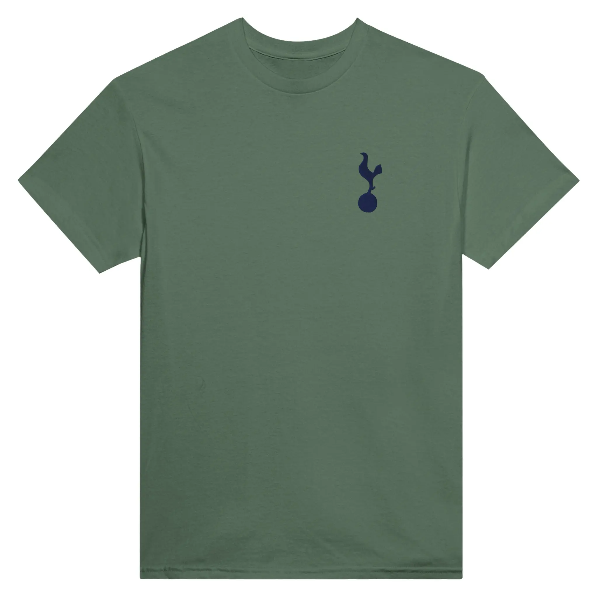 Spurs Fan - T Shirt - Embroidered Logo - Tottenham Fan - Military Green - Spurs Fan Gift - Gift For Him - Gift for Her