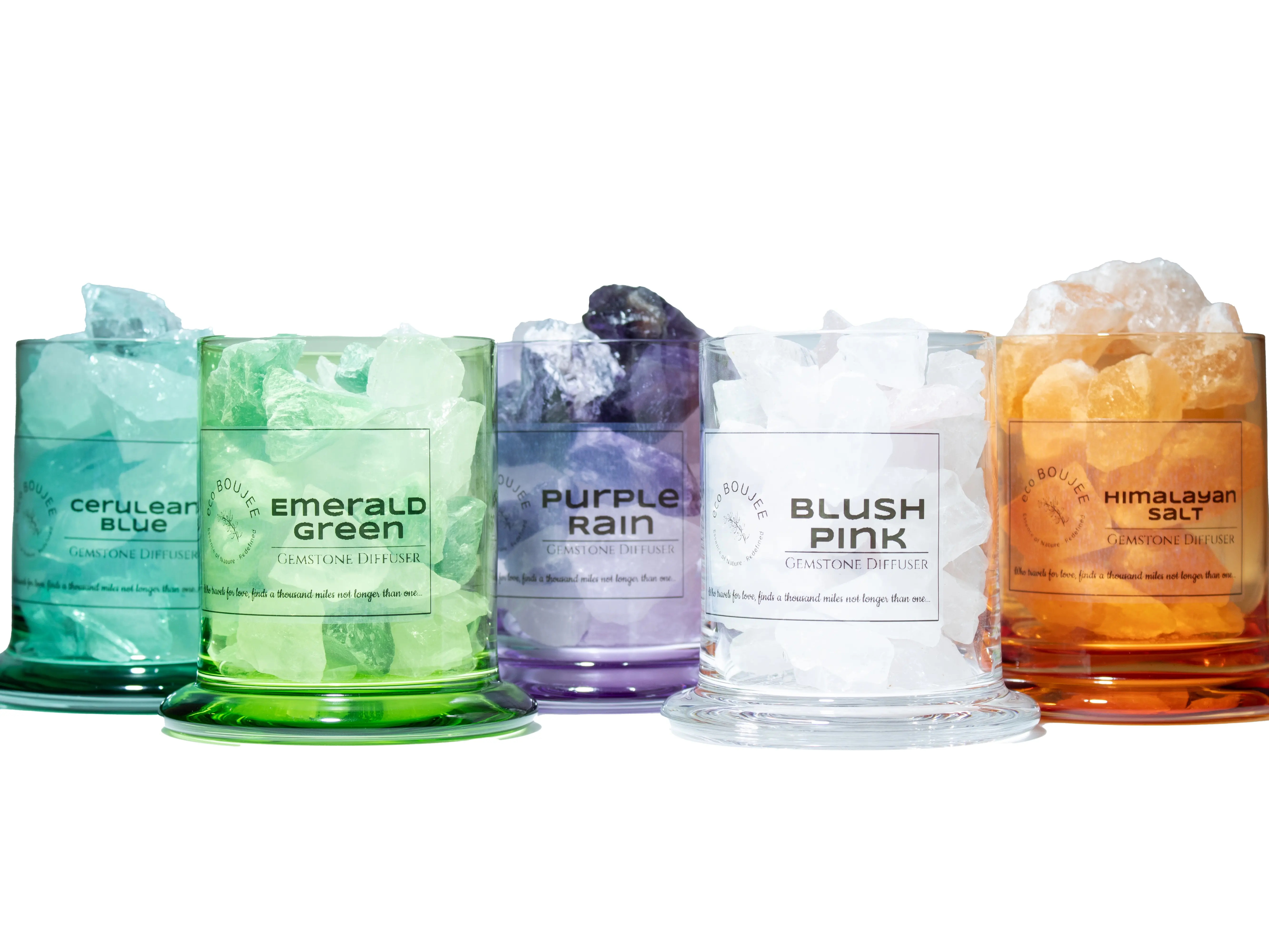 Gemstone Diffuser - Natural Crystal Stone - Aroma Therapy - Home Diffuser (with essential fragrance oil 10ml) aromatherapy pure oils blend