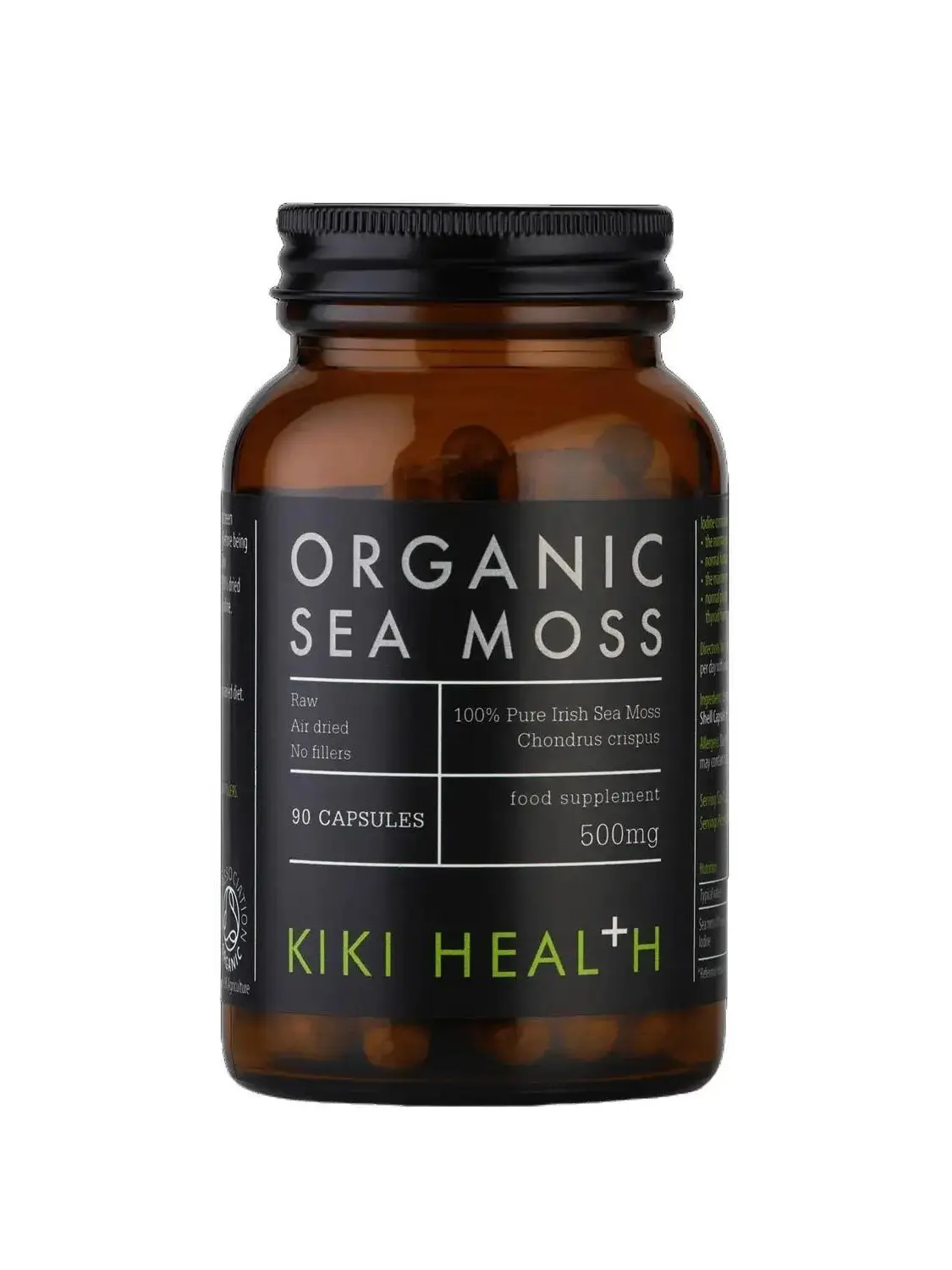 Sea Moss Organic, 90 capsules - Natural Wellness Supplement Dietary Healthcare Fitness Vitamin
