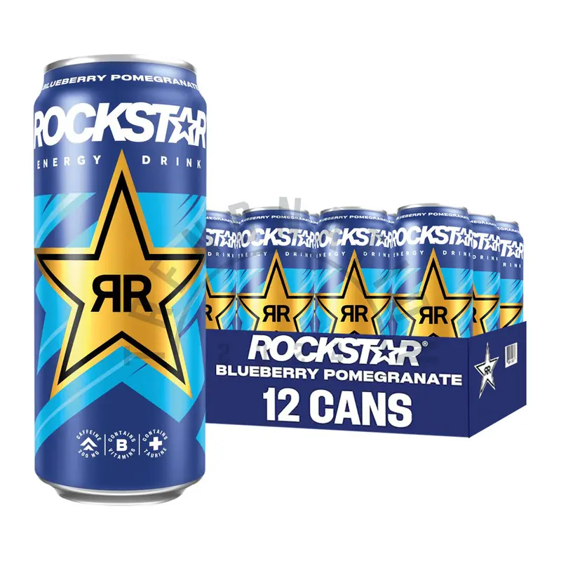 Rockstar Energy Drink Energy & Mental Caffeine Vitamin B Boost 12 x 500ml 5