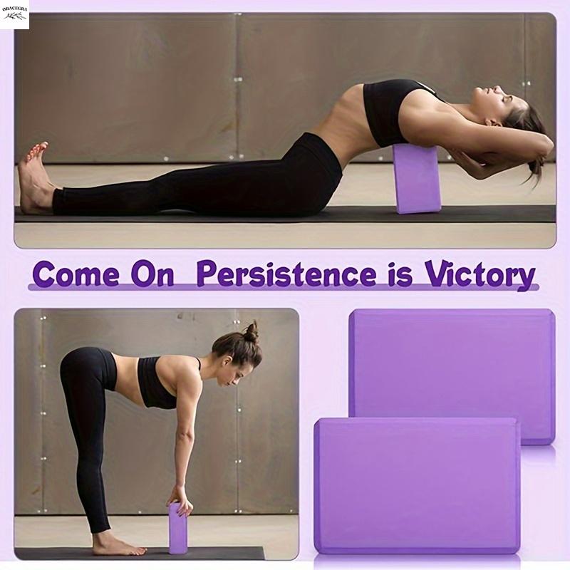 ORACEGRA        1pcs High-Density EVA Yoga Bricks to Boost Flexibility in Pilates and Stretching - Perfect for Home Gym and Training 0
