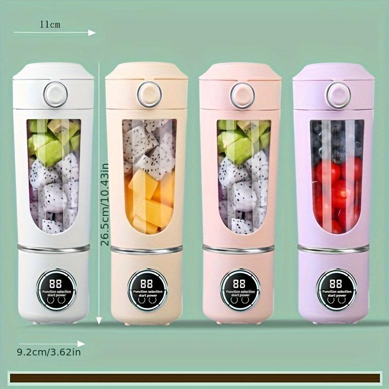 Portable Juicer Cup with Detachable Blender and Cup Cover, Super Large Capacity 25 Ounces (about 700ml), 4-speed Adjustment, High-speed Ice Crushing Portable Slush Blender, Small Personal Blender, with 12 Blades, Suitable for Travel, Sports 2