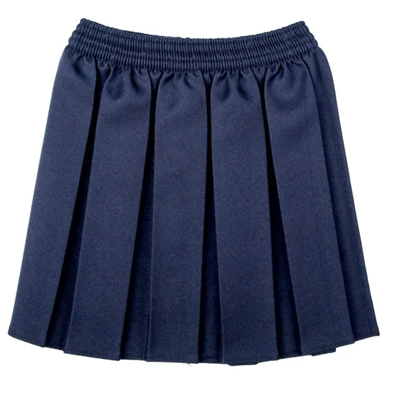 Girls School Skirts Box Pleated Elasticated Waist Skirt Kids School Uniform New 5
