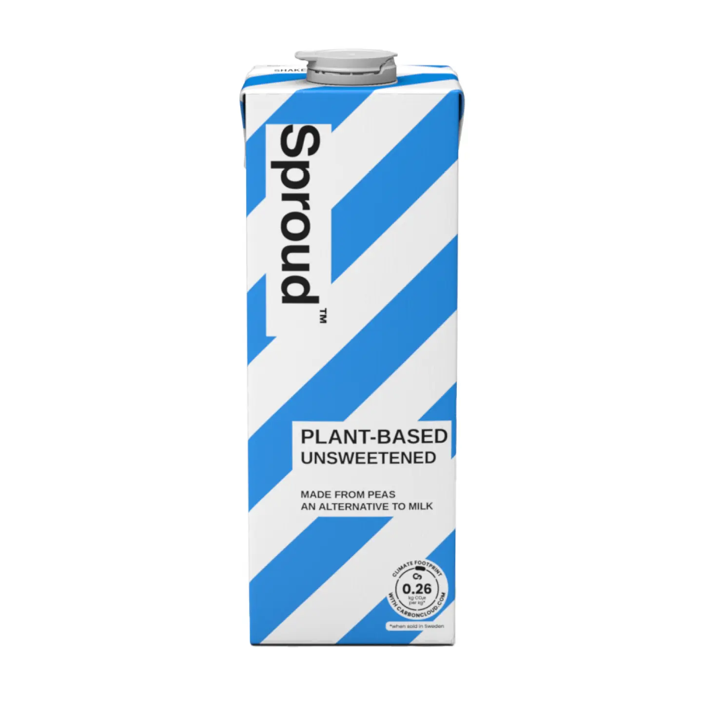 Sproud UNSWEETENED Plant-Based Milk - High Protein, No Sugar, Made from Peas, Sugar-Free, BodyCertified, Fortified with Vitamins and Calcium - Flavor