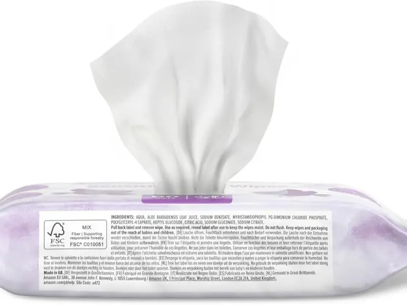 Sensitive Baby Wipes 360 Wipes, 6 Pack of 60 1