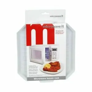 Microwave It Plastic Microwave Bacon Rack Bacon Crisper Defrosting Tray