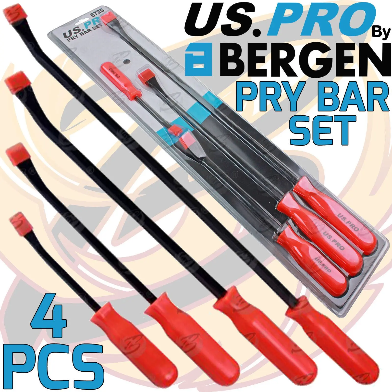 US PRO 4PCS PRY BAR SET