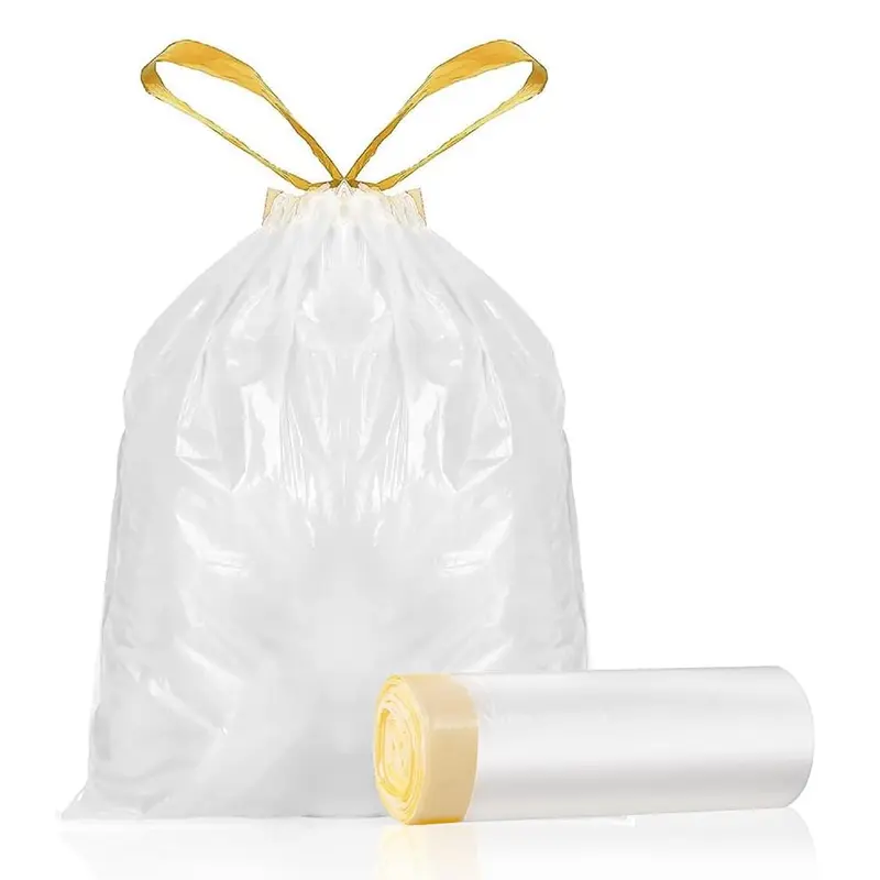 Bin Bags 50 Litre Bin Liners Pack of 15 Heavy Duty Rubbish Garbage Bags Strong Refuse Sacks Thick Plastic Trash Bags with Tie Tape Drawstring Handles Everyday Use, Household, Office & Kitchen Waste 0