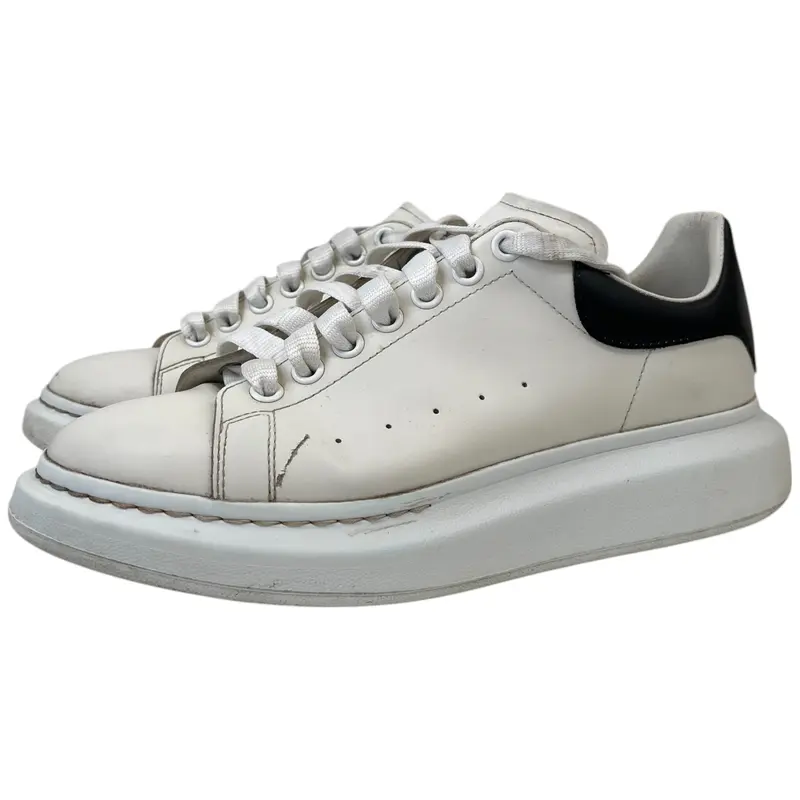 Preowned Alexander McQueen Men's Oversized Low Trainers White Size EU 43.5 / UK 9.5 7