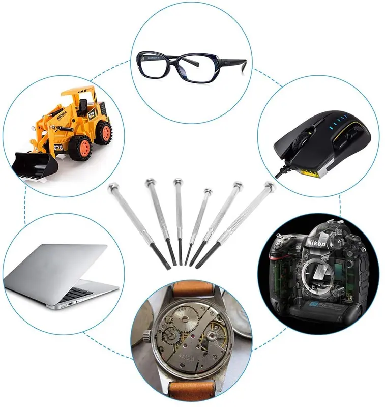 Bizwizz Mini Screwdriver Sets,Small Screwdriver Set Eyeglass Sunglass Repair Interchangeable Torx Screwdrivers Sets, Watch Repair Kit, Laptop Repair Tool kit, Precision Tools 2