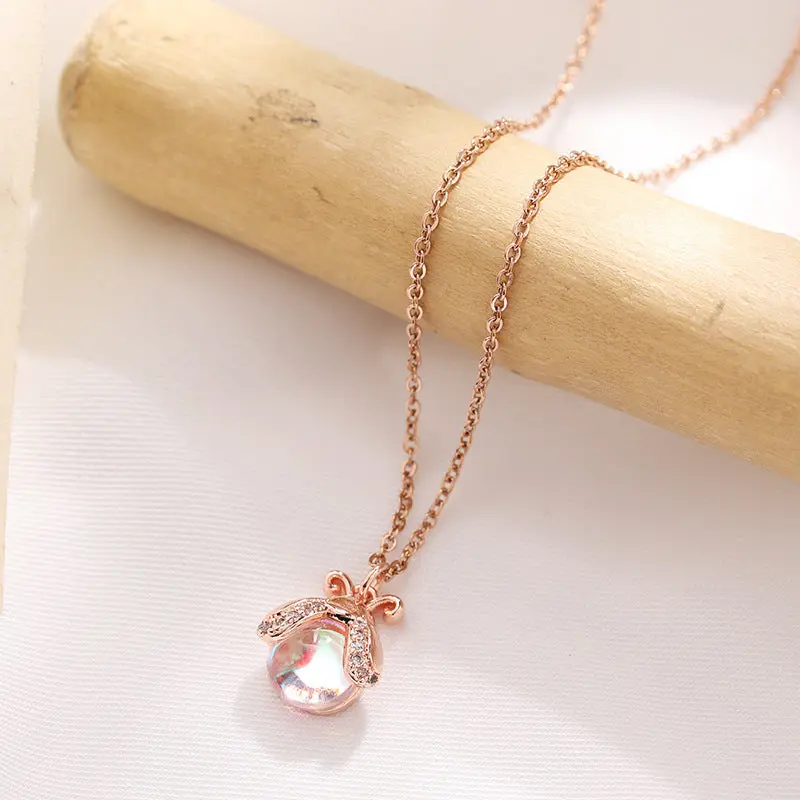 Bridal Jewelry Set Simple Alloy Zircon Seven Star Ladybug 1