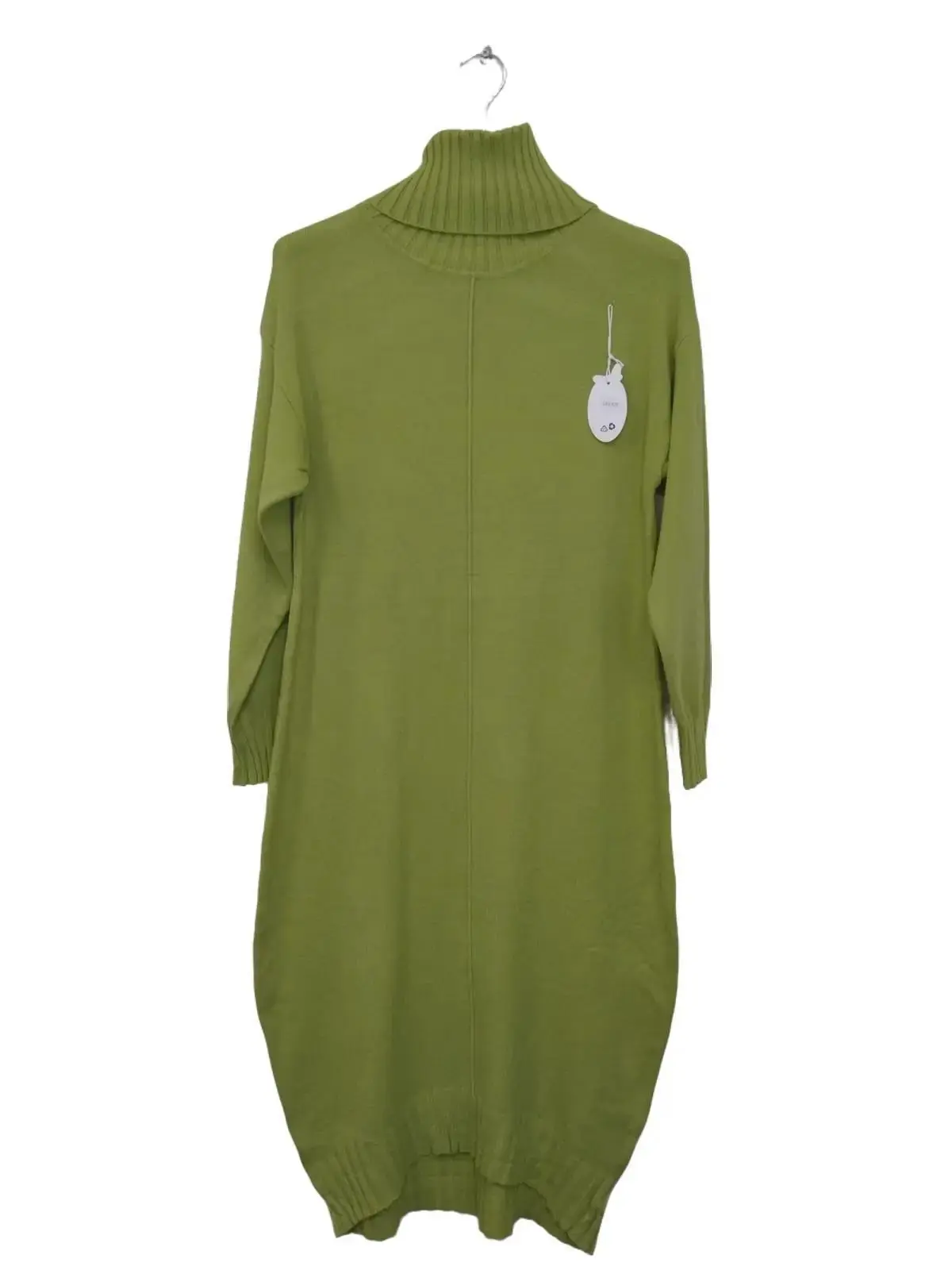 Women's Plain Hi Neck Knitted Jumper Dress - Knitwear - Womenswear