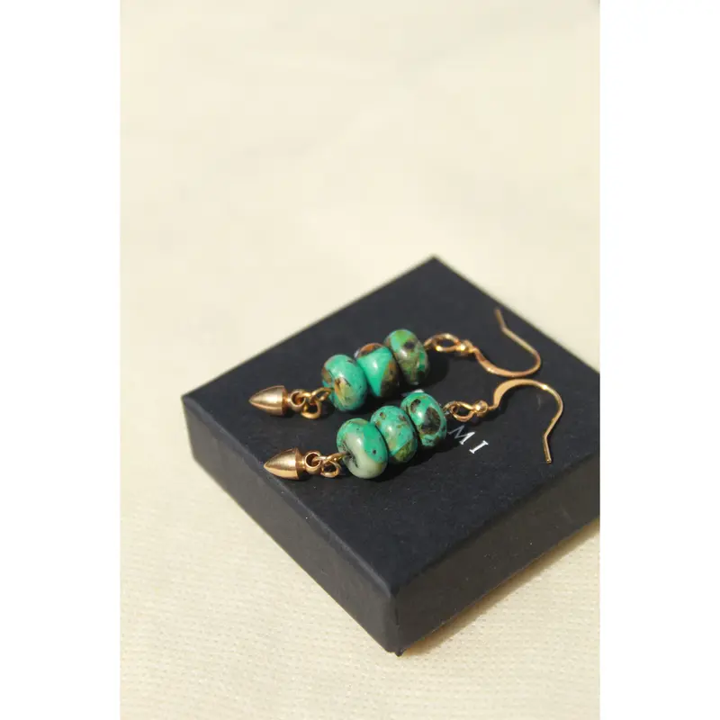 Zendaya || African Turquoise Earrings 1