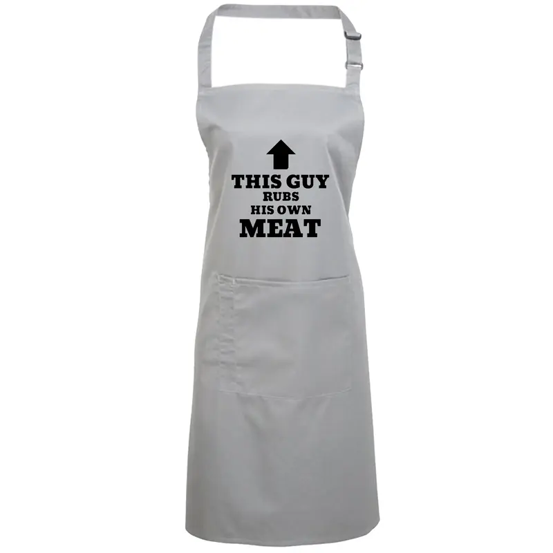 Gift Goat This Guy Rubs His Own Meat Kitchen BBQ Apron Adjustable Comfortable Gift, grilling, cooking 1