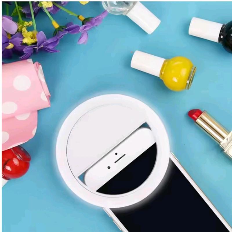 Selfie Light for Phone, Ring Light for Phone [Rechargeable] with 3 Brightness Levels & 30 LEDs, Dimmable Phone Selfie Ring Light for Phone, Tablet, Laptop, Zoom Meeting, Makeup, Video Accessories Adjustable Clip Portable Compact Cellphone Smartphone 6