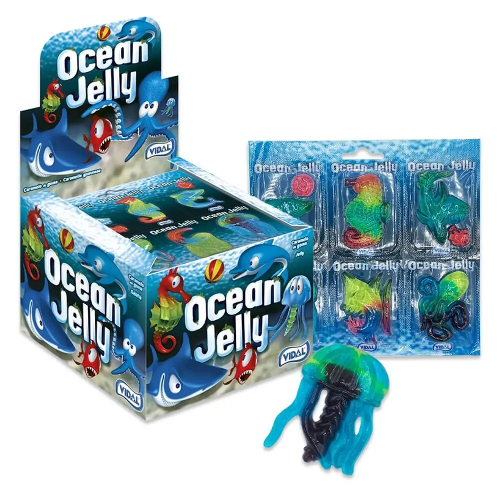 VIDAL Ocean Jelly Sweets – Full Box – 11 X 6pack – 66 Pieces – Full Box