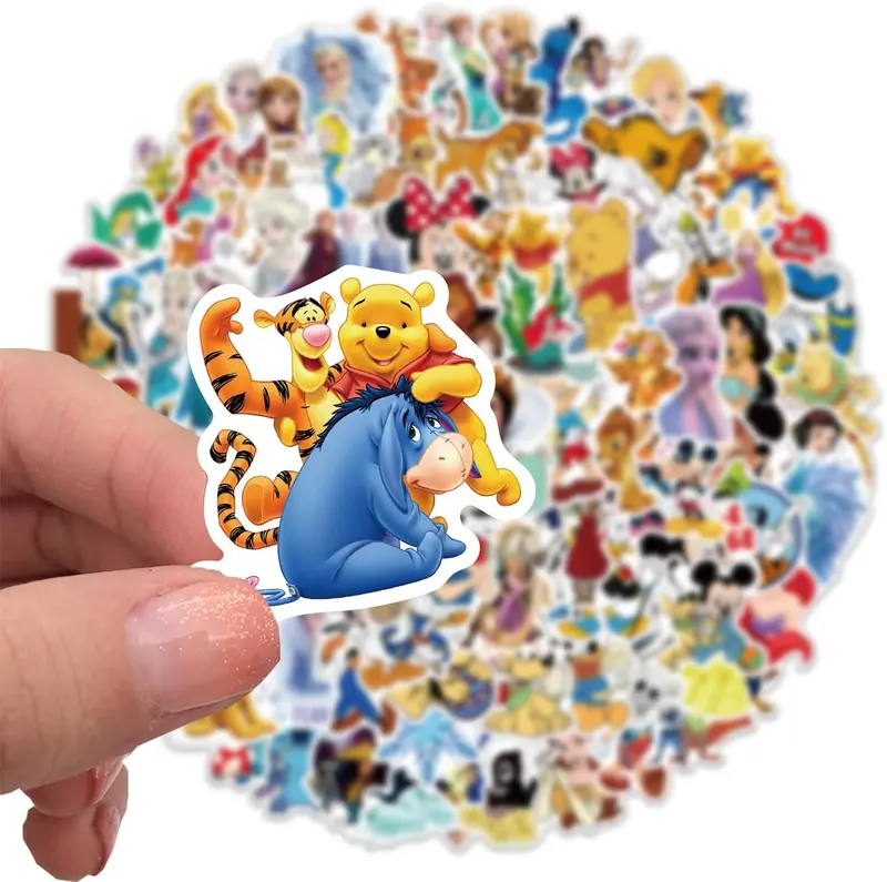 Princess Stickers, 100PCS Cartoon Sweet Princess Cute Decorative Aesthetic Vinyl Waterproof Stickers for Laptop, Skateboard, Computer, Phone Case, Guitar 2