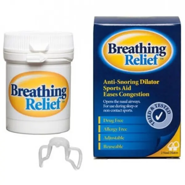 BREATHING RELIEF NASAL DILATOR SET. REUSABLE ANTI SNORING CLIPS. 1 SMALL PLUS 1 MEDIUM DILATOR 0