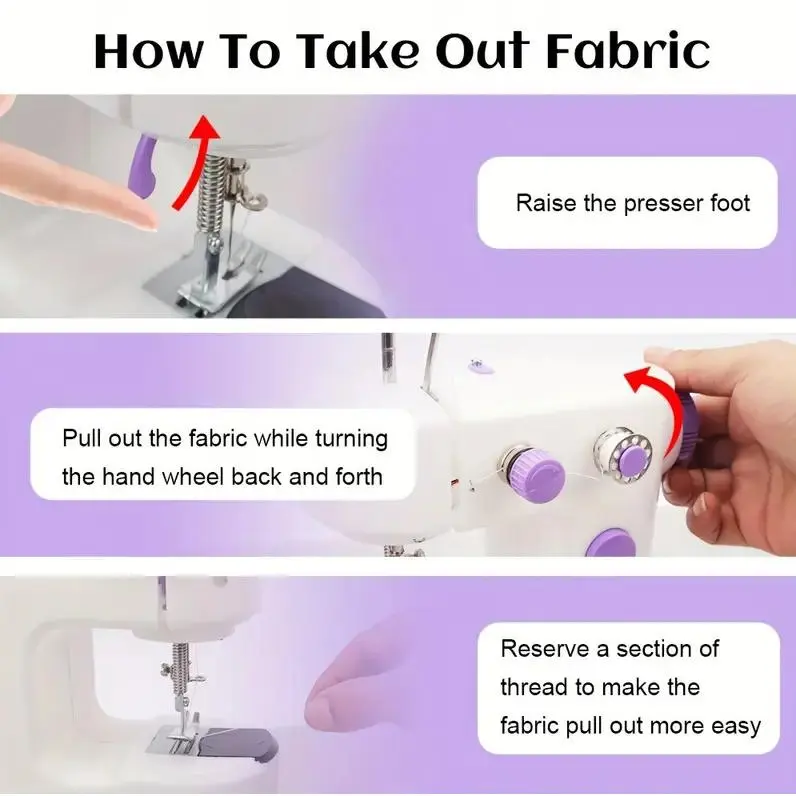 Portable Mini Electric Sewing Machine Multifunctional Desktop Tailor Home Use 0