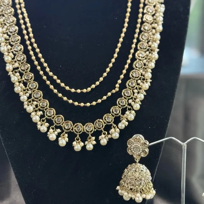Abida Layered Long Necklace Set - Perfect for Any Occasion