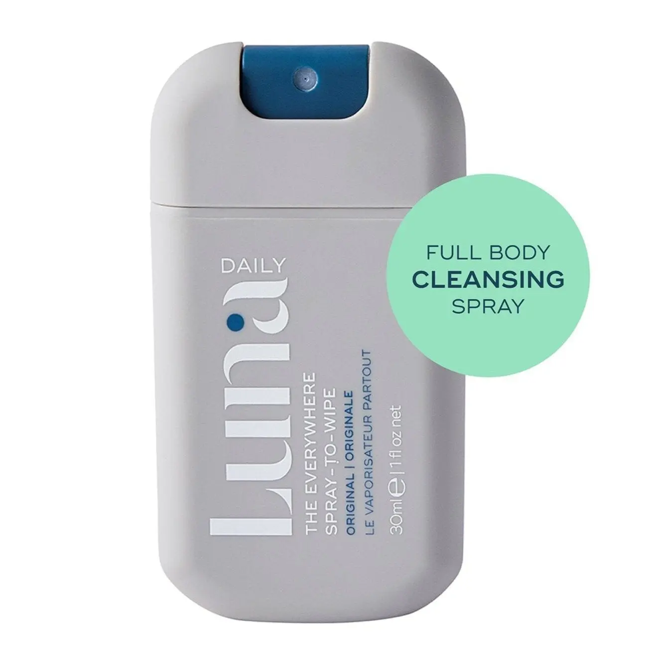 The Everywhere Spray-To-Wipe Mini - The full body cleansing spray you can take everywhere, like a shower in your pocket. Cleanse and nourish all skin on the go, with our THERMABIOME+™ complex of thermal water, prebiotics and vitamins.