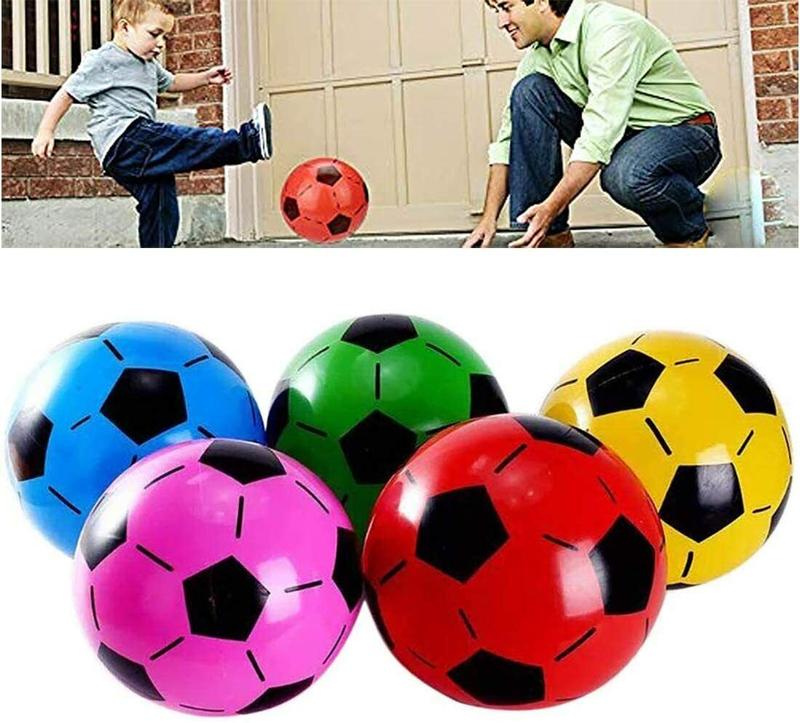 8" Inflatable Football Kids Sports Beach Ball Pool Toys Games Party Bags Fillers 1