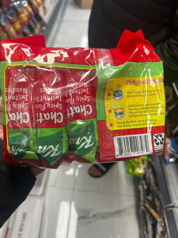 Knorr Chatt Patta Noodles Pack of 6 – Spicy & Tangy Instant Delight Savory Food Flavor 4