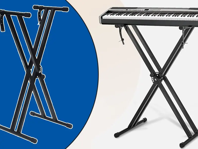 61-Key Electronic Music Keyboard with Microphone, MP3, and Sturdy Double-Braced Stand – Black 8