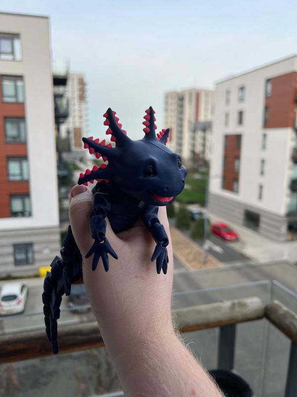 Grab Your 3D Printed Articulated Smiling Axolotl | MatMire Makes | Choose from 3 Sizes & 4 Stunning Colours  #3DPrintedAxolotl #CutePets 2