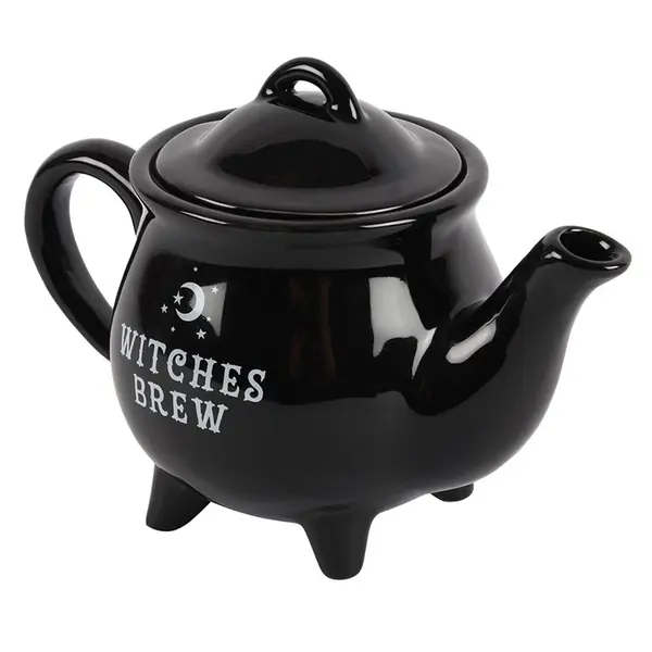 Witches Brew Black Ceramic Tea Pot 2