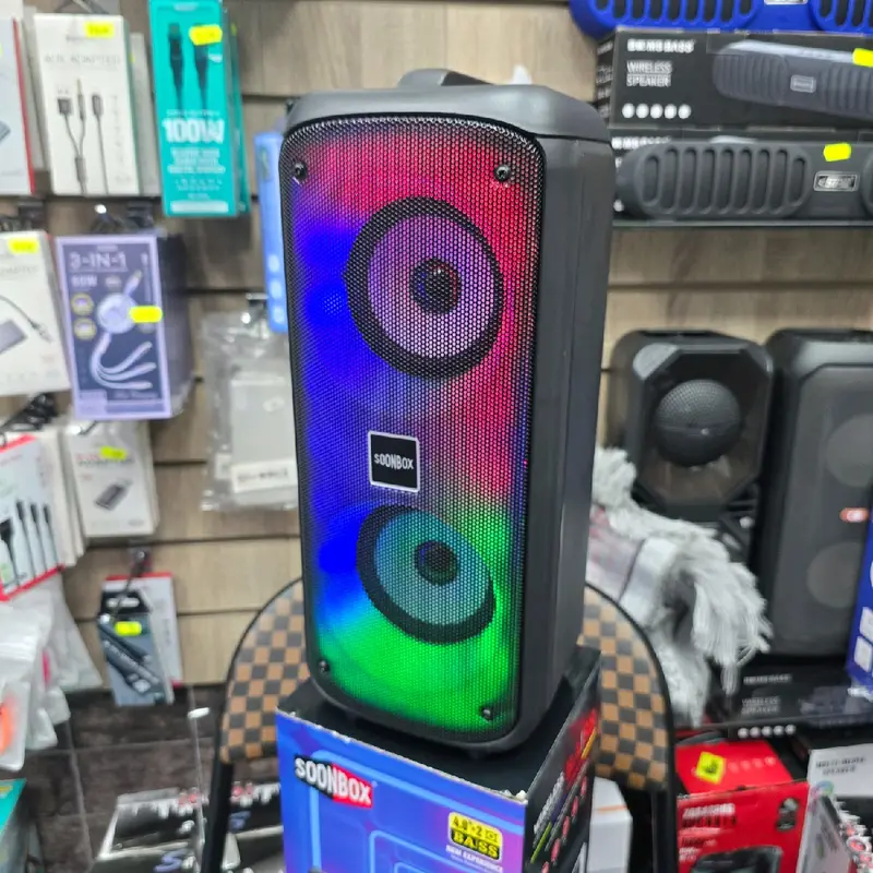 Wireless Bluetooth Speaker Karaoke Multi Media with Mic - Amazing Sound for Smartphones - Audio 6