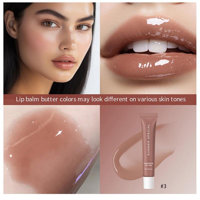 Summer Special Lip Balm,Moisturizing Natural Lip Balm,Ultra-Hydrating,Nourishing Lip Care with Natural Ingredients,Shea Butter & Olive Butter,Soothes & Softens Dry Lips (4PCS) Comfort Skincare jelly pop leopard  lipgloss 6