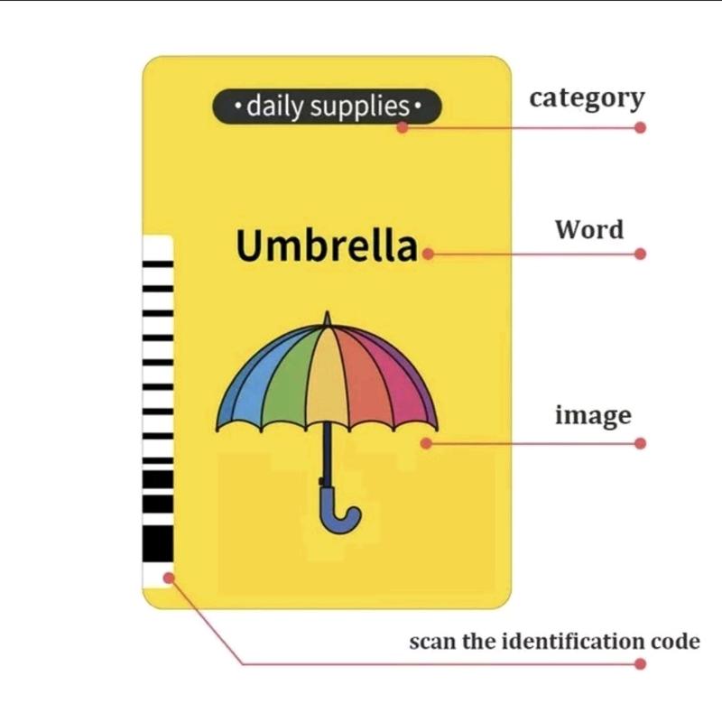 Talking Flash Cards for Toddlers 224 Words Learning Toys Preschool Audible Game busy board baby development 3
