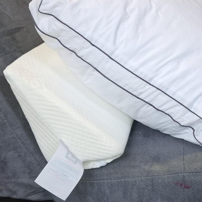 Gap Filler Headboard Wedge Pillow - All Sizes - Knitted Cool touch Cover- Medium - Breathable - Allergy-Friendly 1