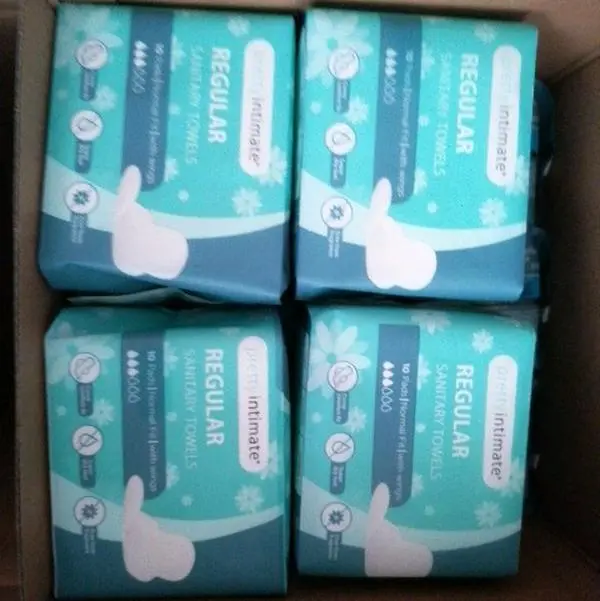 3 pack Women's Pretty Intimate Sanitary Towels - Normal Size - 10 in a Pack - Comfortable
