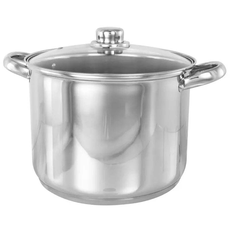 Stainless Steel Induction Stock Pot by Buckingham - Stew Soup Boiling Cookware Grey 0