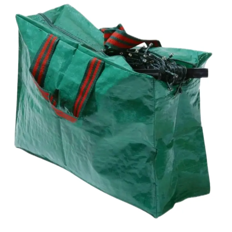 2pk christmas ornament storage bag Organiser Green double layer 0