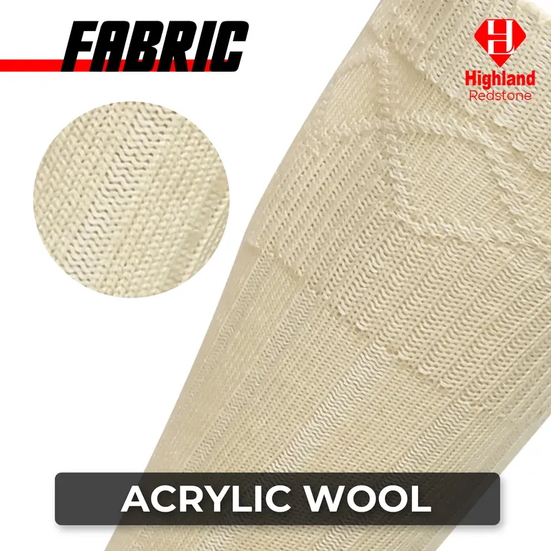 Men's Scottish Wide Calf Wool Blend Kilt Hose Socks Grey Ribbed Socks for USA Shoe Sizes Menswear Natural 3