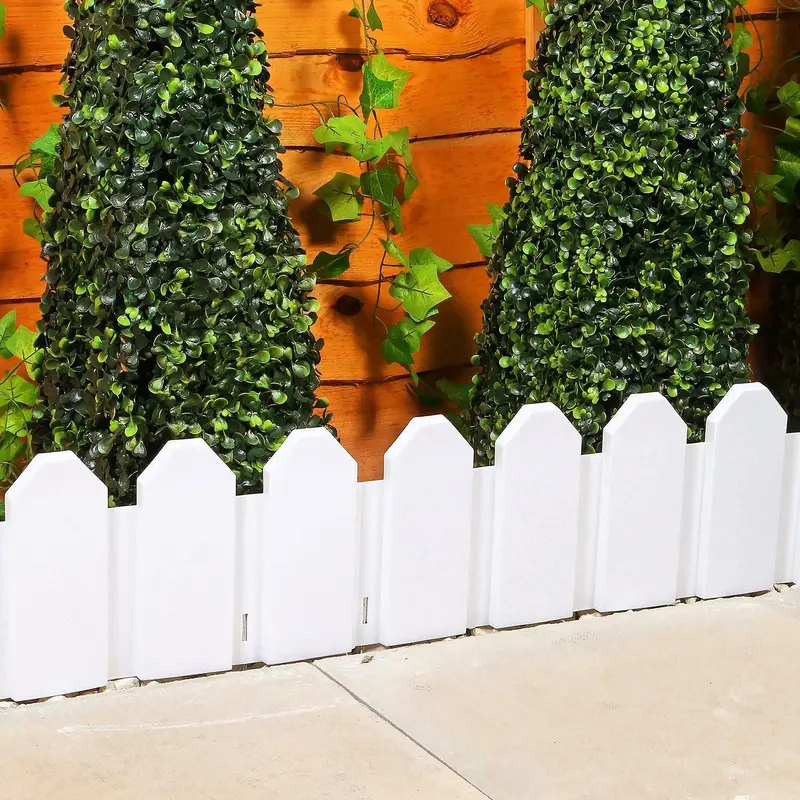 Lawn Plant Border Push In Securing Pegs - Interlocking Garden Edging | Create Straight Or Curved Shapes | Made From Durable, Long Lasting Pvc Plastic | Ideal For Lawn, Flower Beds And Pathways 6