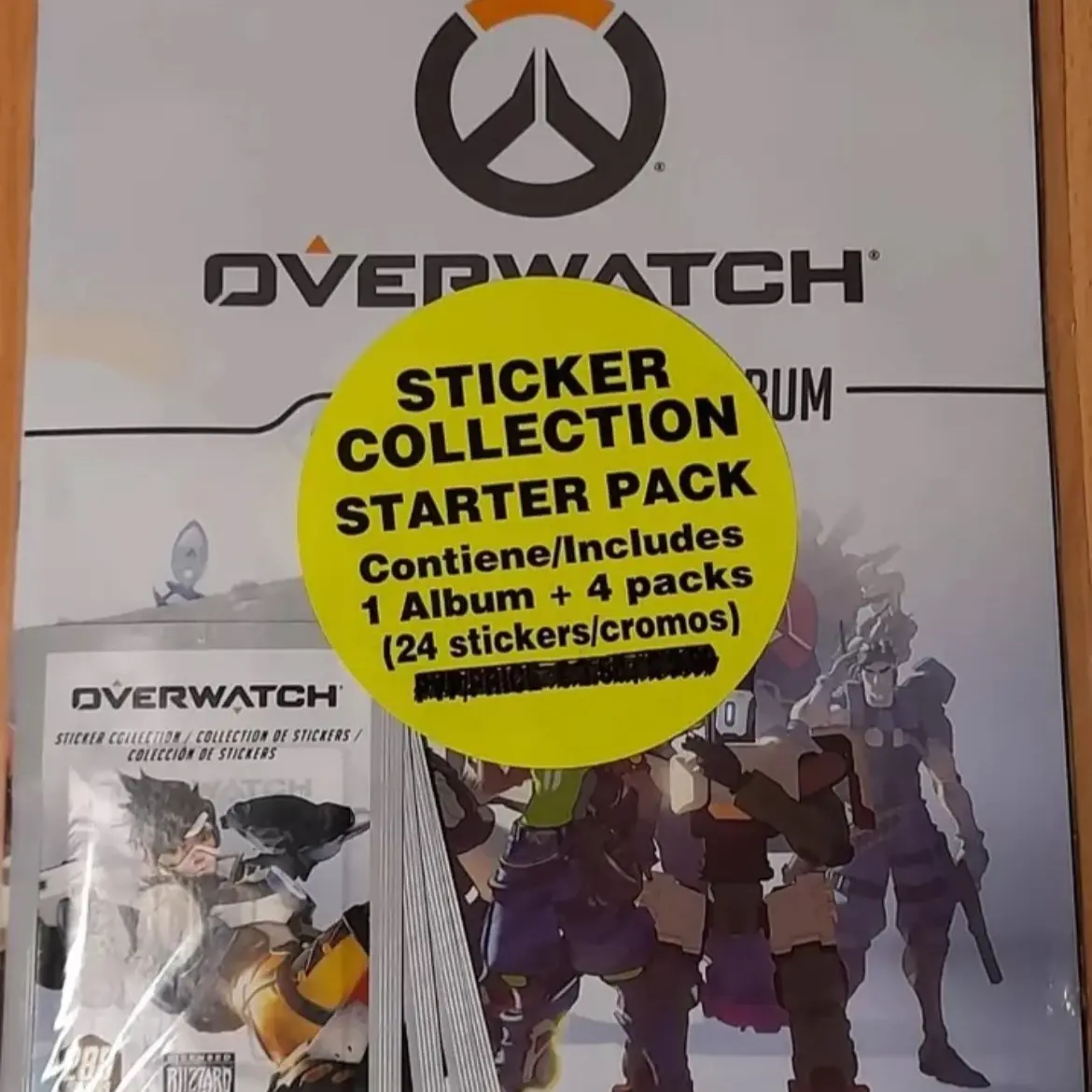 New & Sealed Overwatch Sticker Book Collection Starter Pack With 4 Packets Decor Decorative Set Tiles Sticker
