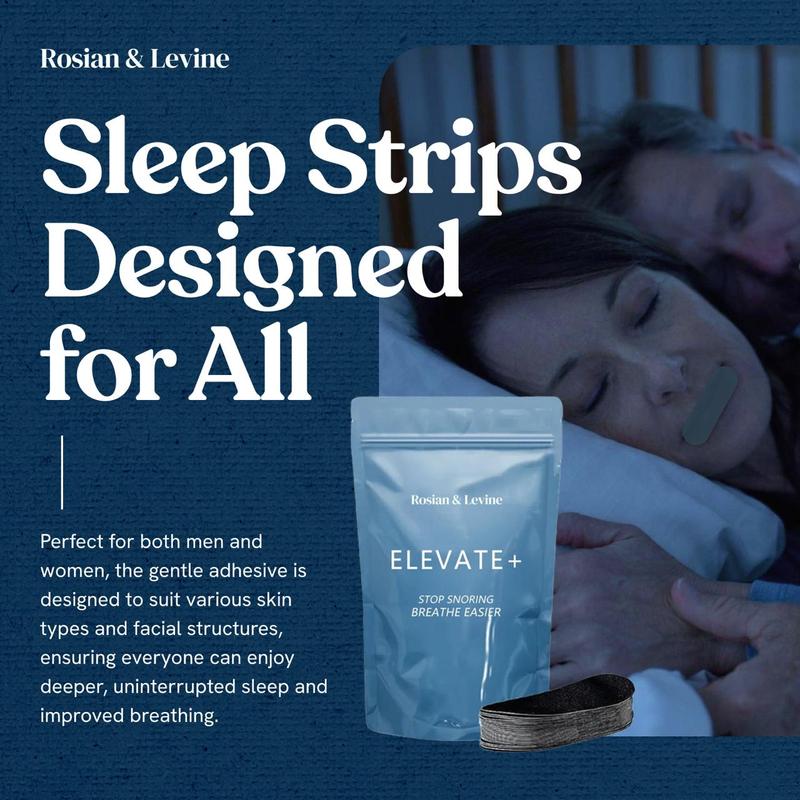 Premium Mouth Tape - 30 Pack Sleep Strips for Better Night Sleep, Reduced Snoring and Improved Nasal Breathing, Hypoallergenic Adhesive, Breathable Fabric - Sleep Aid for Men & Women 4