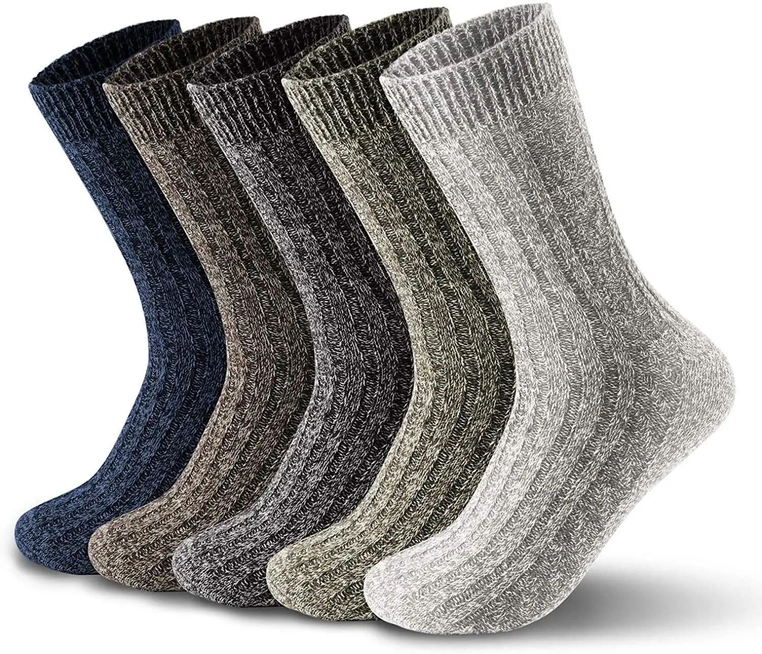 LE11 Mens Thick Heavy Duty Wool Socks Work Hiking Boot Winter Thermal socks