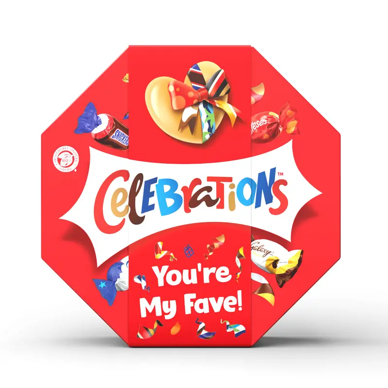 Celebrations Milk Personalised sleeved Chocolate Gift Box of Mini Chocolates & Biscuit Bars Centerpiece 385g Snack Dessert 4