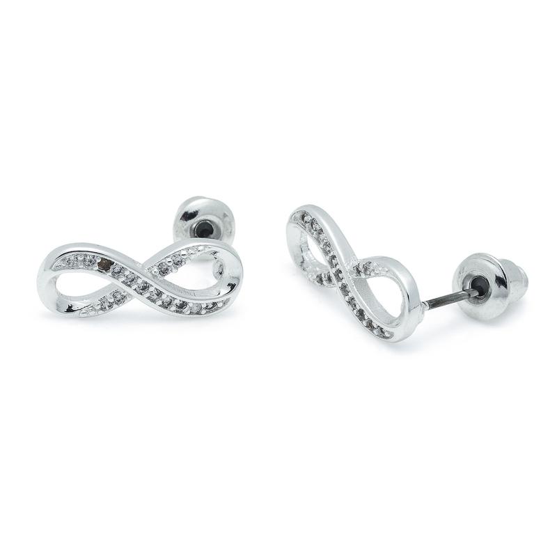 Infinity silver studs 1