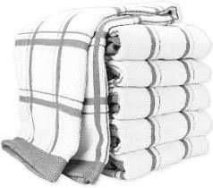 Product Introduction of Big Check Kitchen Towel - Pack of 6 - 100% Cotton - Absorbent & Reusable - Long-Lasting Cleaning Set 5