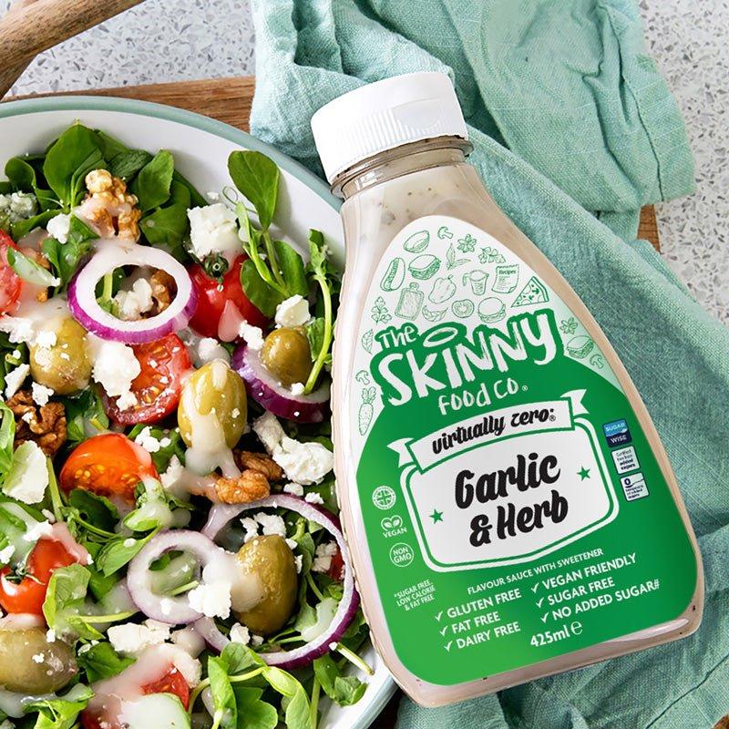 Garlic and Herb Flavour Sauce - Virtually Zero© Skinny Sauce - 425ml 1