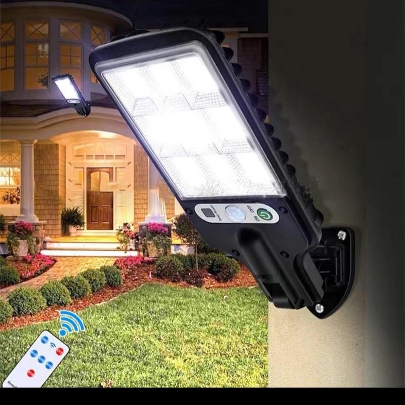 Solar Powered Outdoor Garden Led Courtyard Wall Mounted Lamp with Human Body Induction for Garden Terrace Garage 6